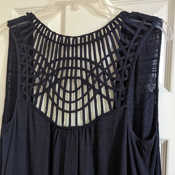 Anthropologie open detail long sleeveless waterfall vest - Picture 6 of 6